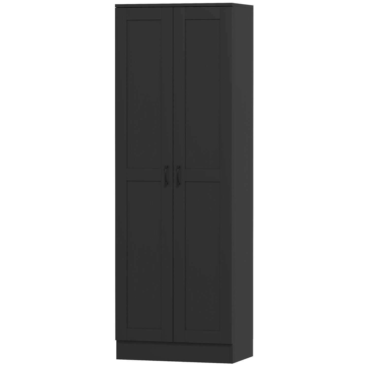 69" Tall Pantry Cabinet with Adjustable Shelves, Modern Kitchen Pantry Cabinet with Soft Close Doors, Black