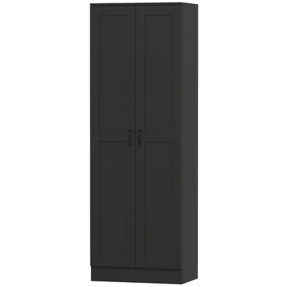 69" Tall Pantry Cabinet with Adjustable Shelves, Modern Kitchen Pantry Cabinet with Soft Close Doors, Black