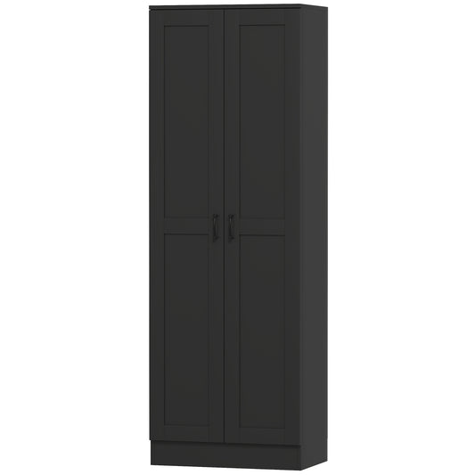 69" Tall Pantry Cabinet with Adjustable Shelves, Modern Kitchen Pantry Cabinet with Soft Close Doors, Black
