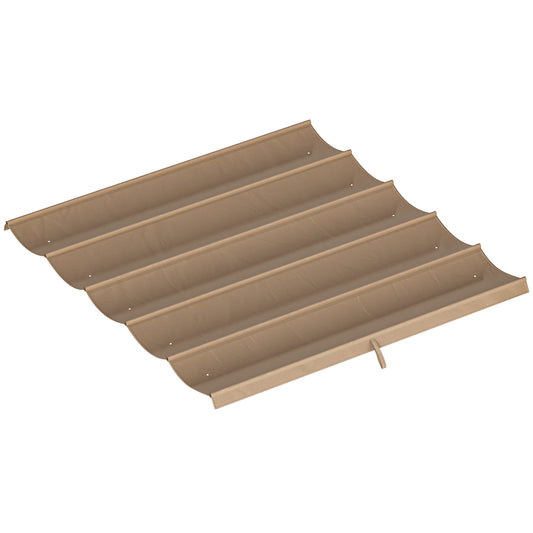 8.2' x 8.4' Retractable Pergola Canopy Replacement for 10' x 10' Frame, Pergola Cover Replacement (Cover Top Only), Tan