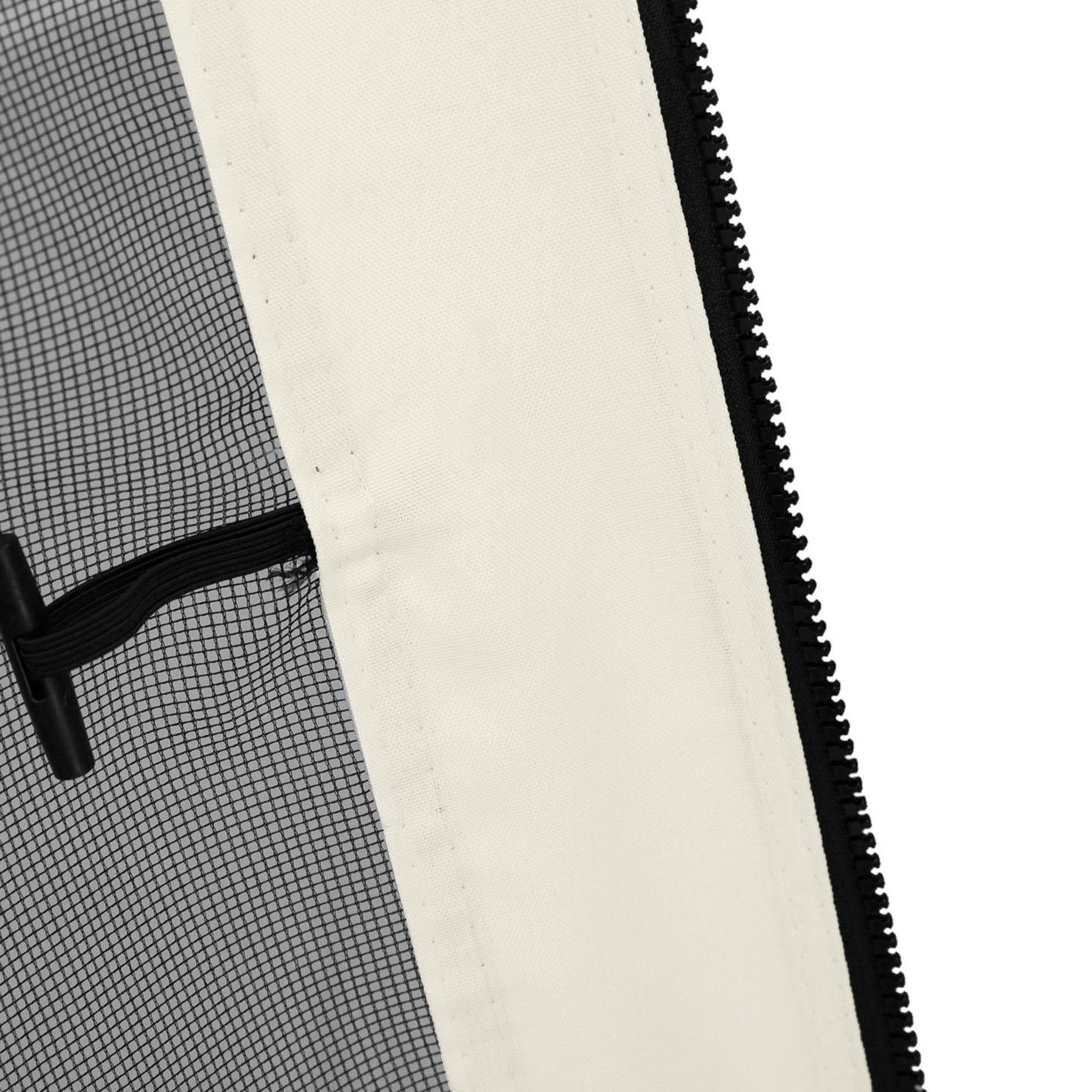 Replacement Mosquito Netting for Gazebo 10' x 12' Black Screen Walls for Canopy with Zippers, White