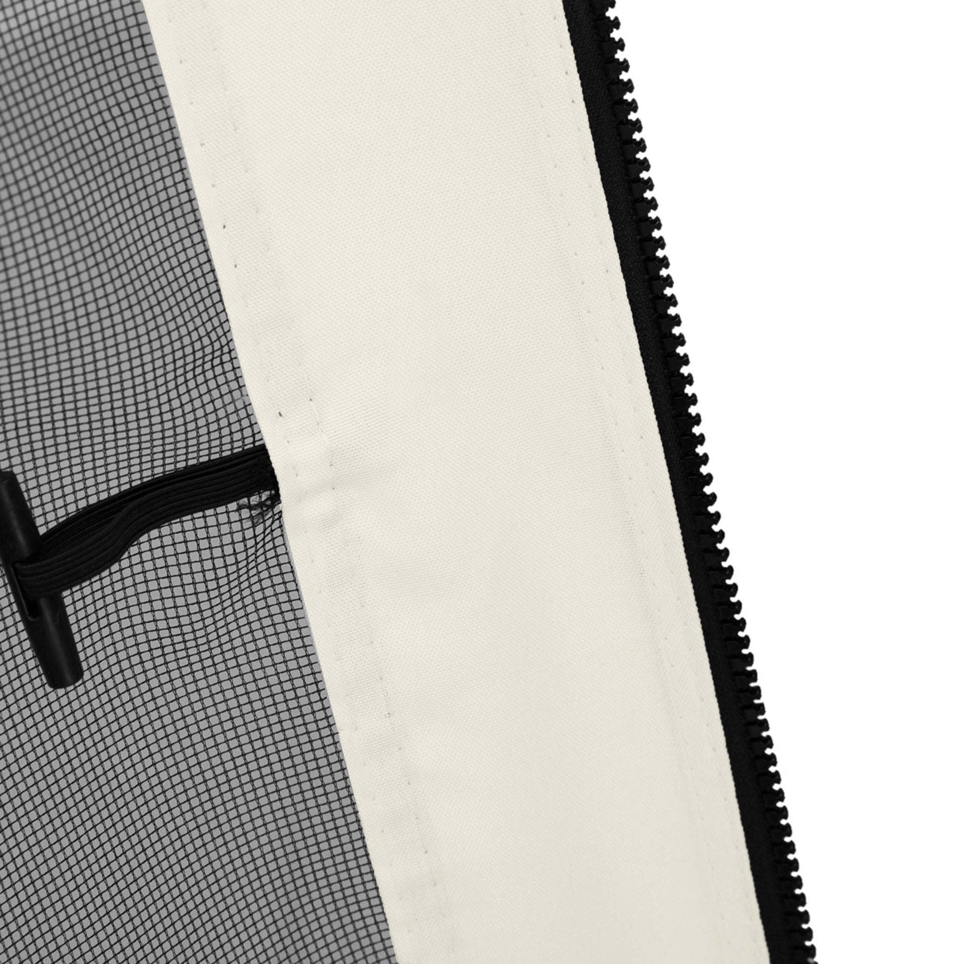 Replacement Mosquito Netting for Gazebo 10' x 12' Black Screen Walls for Canopy with Zippers, White