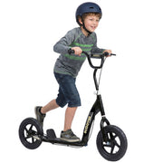 Adjustable Kids Pro Stunt Scooter Children Street Bike Bicycle Ride On with 12” Tire (Black)