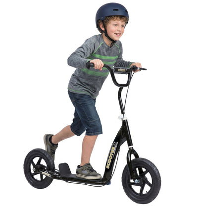 Adjustable Kids Pro Stunt Scooter Children Street Bike Bicycle Ride On with 12” Tire (Black)