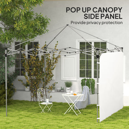 Instant Canopy Sidewall with 4 Storage Bag for 10 x 10 ft Straight Leg Pop Up Canopies, 1 Pack Sidewall Only, White