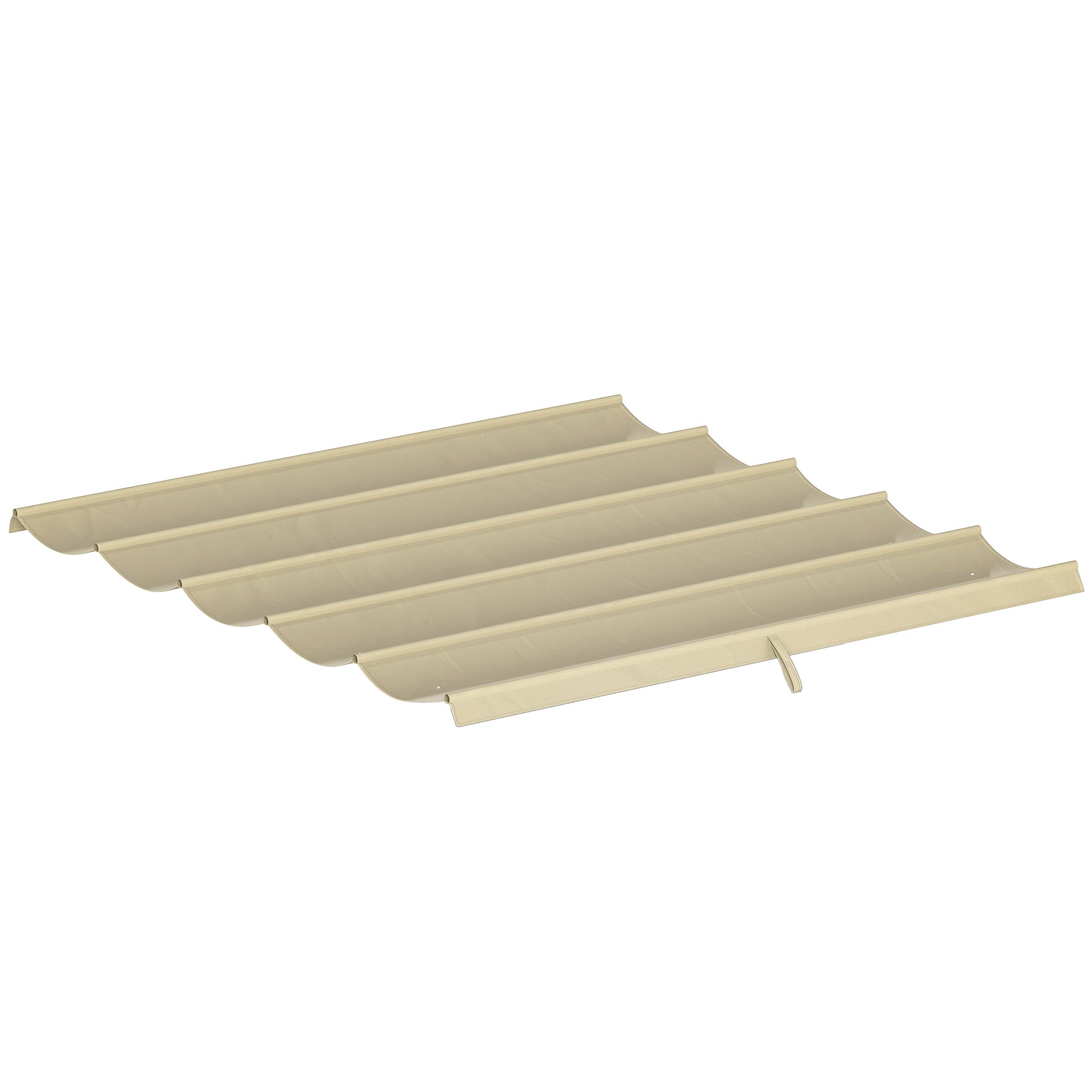 8.2' x 8.4' Retractable Pergola Canopy Replacement, Fit 10' x 10' Frame, Pergola Cover Replacement Top Only, Beige