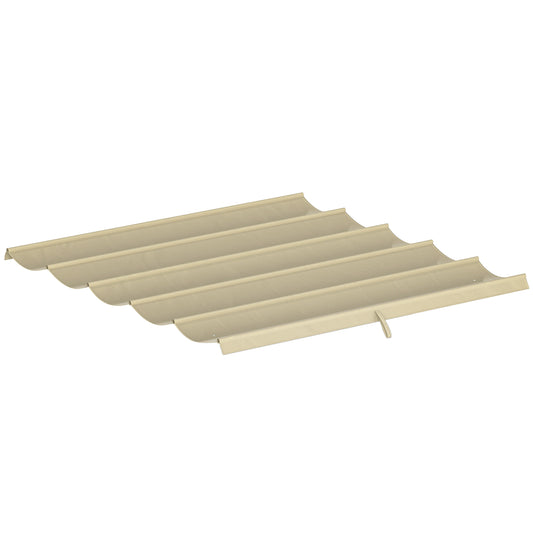 8.2' x 8.4' Retractable Pergola Canopy Replacement, Fit 10' x 10' Frame, Pergola Cover Replacement Top Only, Beige