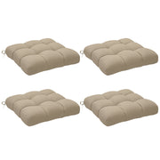 4-Piece Seat Cushion Pillows Replacement, Patio Chair Cushions Set with Ties for Indoor Outdoor