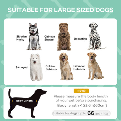 Large Elevated Dog Bed 6.2" L X 29.9" W 36.2" H Foldable Outdoor Cat Dog Canopy Cot w/ Carry Bag Grey