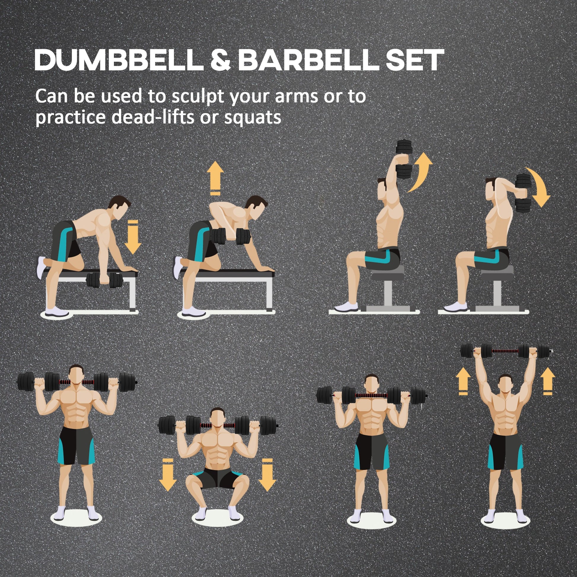 Soozier 66lbs 2-in-1 Adjustable Dumbbells Weight Set, Dumbbell Hand Weights Barbell for Body Fitness, Lifting Training for Home, Office, Gym, Black and Red