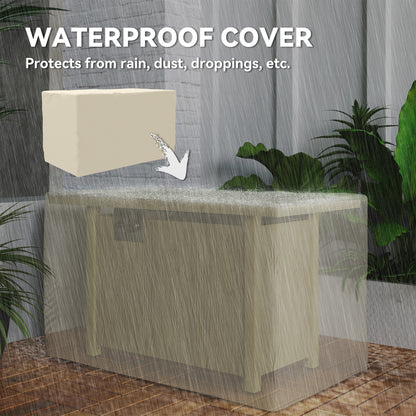 43" Propane Fire Pit Table 50,000 BTU Outdoor Gas Fire Table with Waterproof Cover