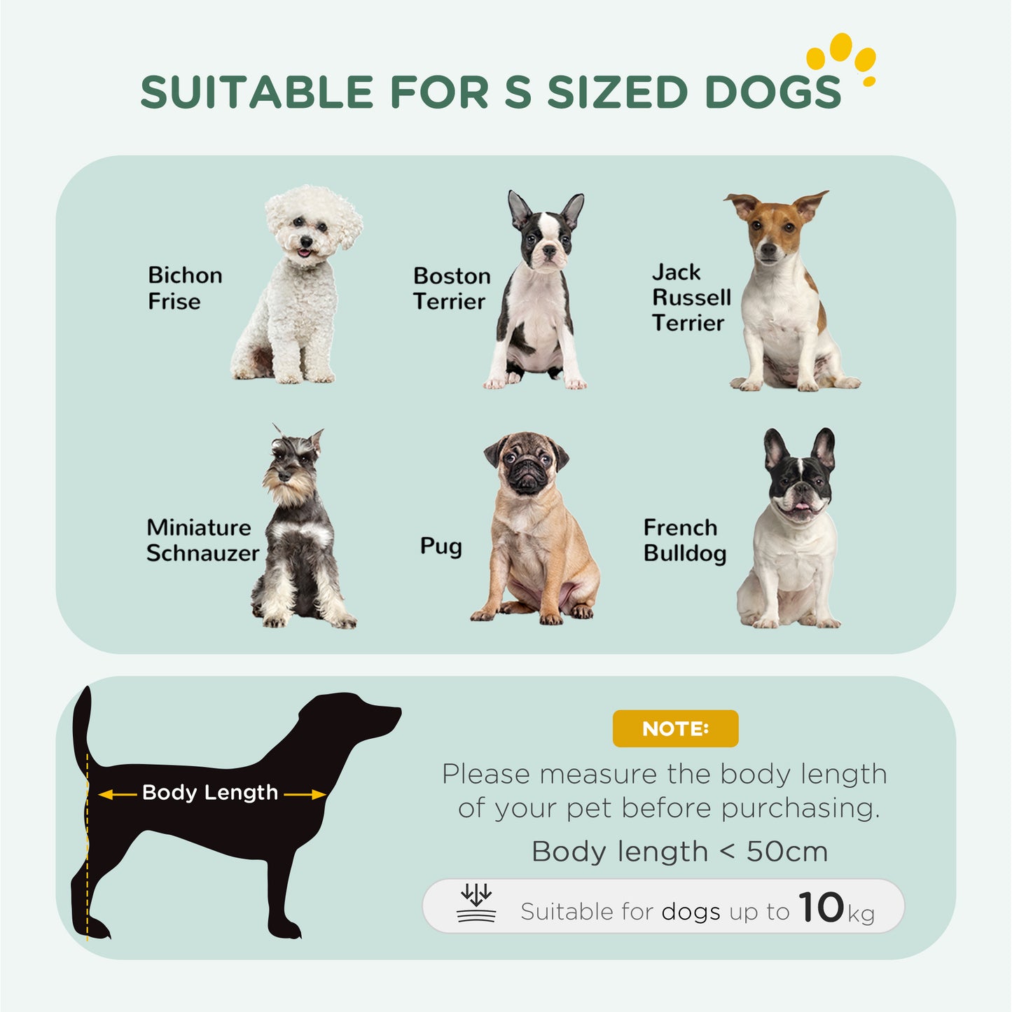 30" Dog Crate with 2 Doors, Folding Metal Dog Cage with Soft Cushion, Removable Tray, Handle, for Small Dogs, Black