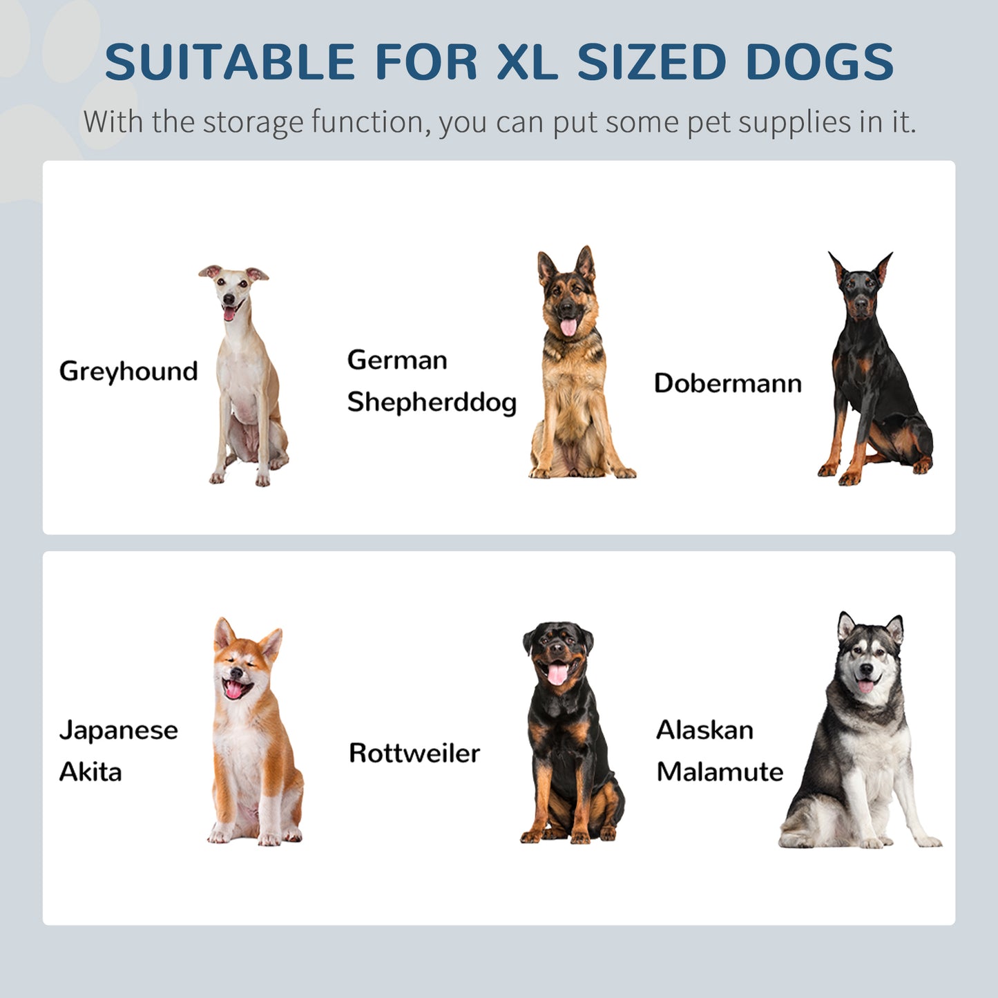Elevated Dog Bowls for Large Dogs with Storage 2 Stainless Steel Dog Bowls， Elevated Base for Large Dogs, Coffee