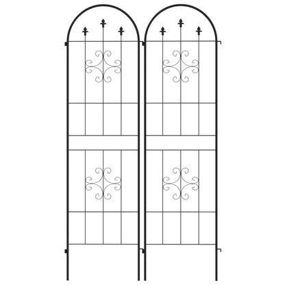 Metal Trellis Set of 2, Garden Trellis for Climbing Plants Support Frames, Arrow Design