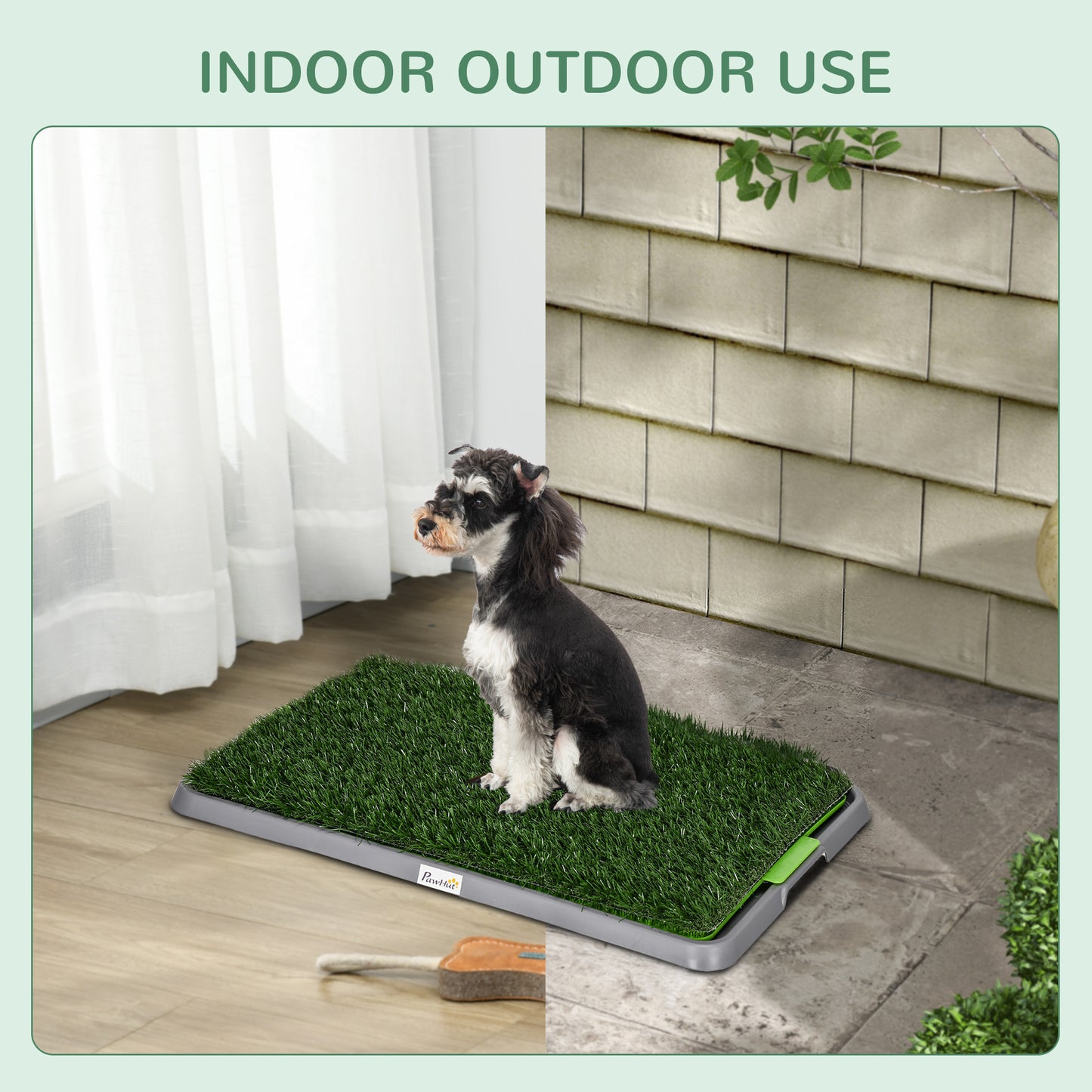 Artificial Grass Pee Pad for Dogs Potty Training, 26" x 16", Green