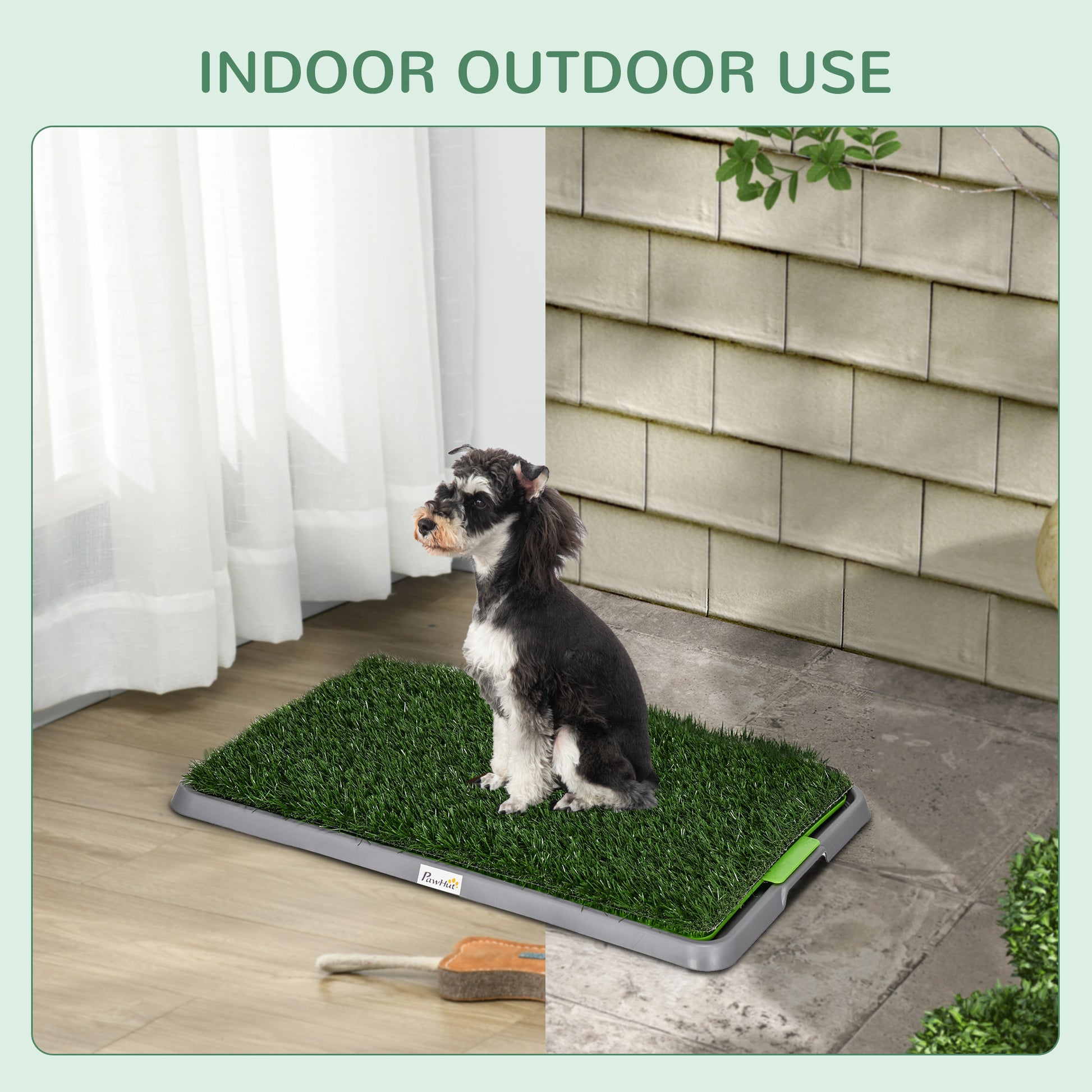 Artificial Grass Pee Pad for Dogs Potty Training, 26" x 16", Green