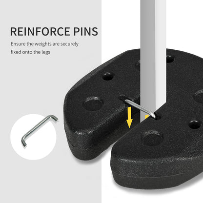 Tent Weights Set of 4, Total 26 LBS Weights for Canopy Gazebo Legs with Reinforced Pins and Carry Belt