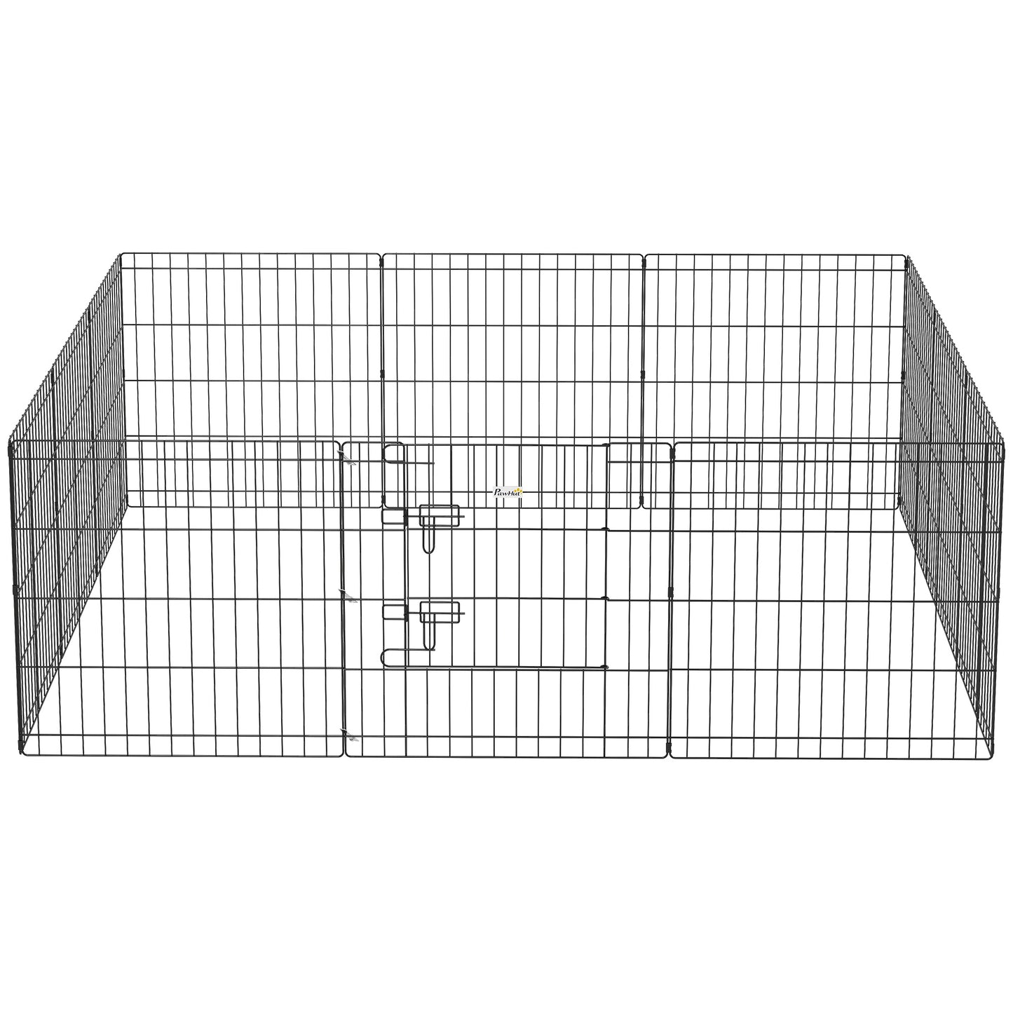 24inch Foldable Metal Exercise Pet Playpen Yard Dog Puppy Kennel Cage 12 Panels