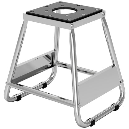 Universal Dirt Bike Stand, 1100 lbs Detachable Anti-Skid Steel Motorcycle Stand with Rubber Platform, Hole, Grey