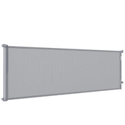 Retractable Dog Gate, 41" Tall, Extends to 122" Wide, Mesh Pet Gate with Single Hand Operation, for Stairs, Doorways