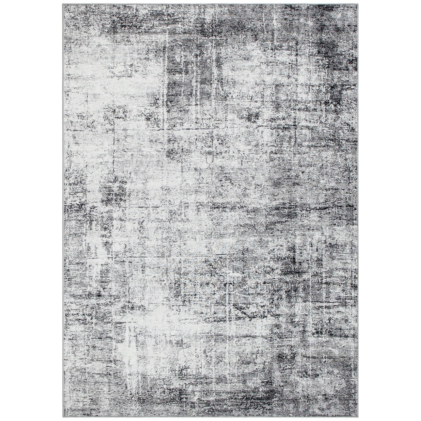 Area Rug for Living Room 8x10, Modern Abstract Machine Washable Rug, Non-Slip Carpet for Bedroom, Dining Room, Grey