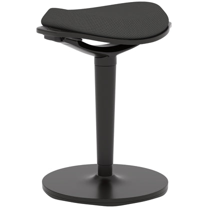 Standing Desk Stool, Ergonomic Wobble Chair, Adjustable Leaning Stool for Office Desks, with Rocking Motion, Black