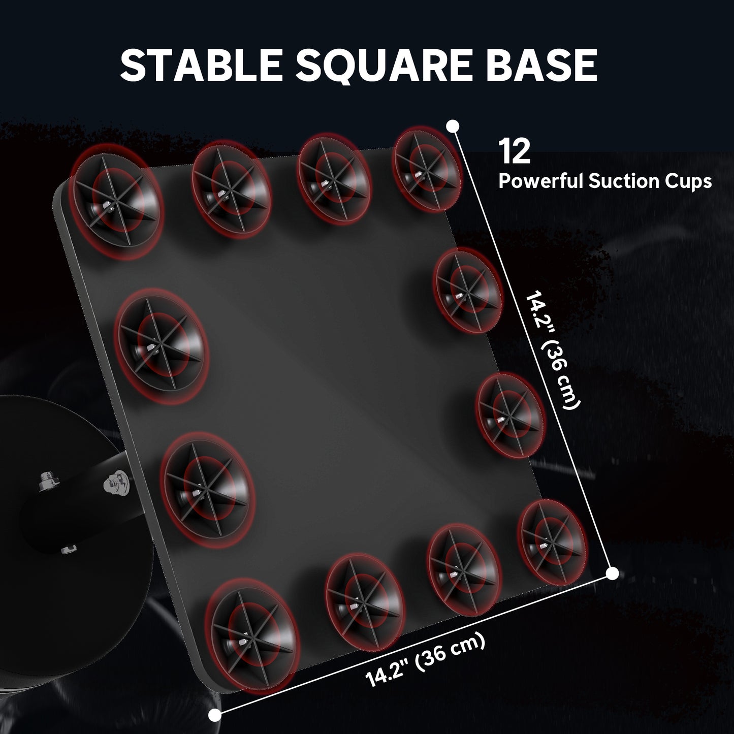 Soozier Freestanding Punching Bag for Adults, 53" Heavy Duty Boxing Bag with 12 Suction Cups, Boxing Equipment with Stand
