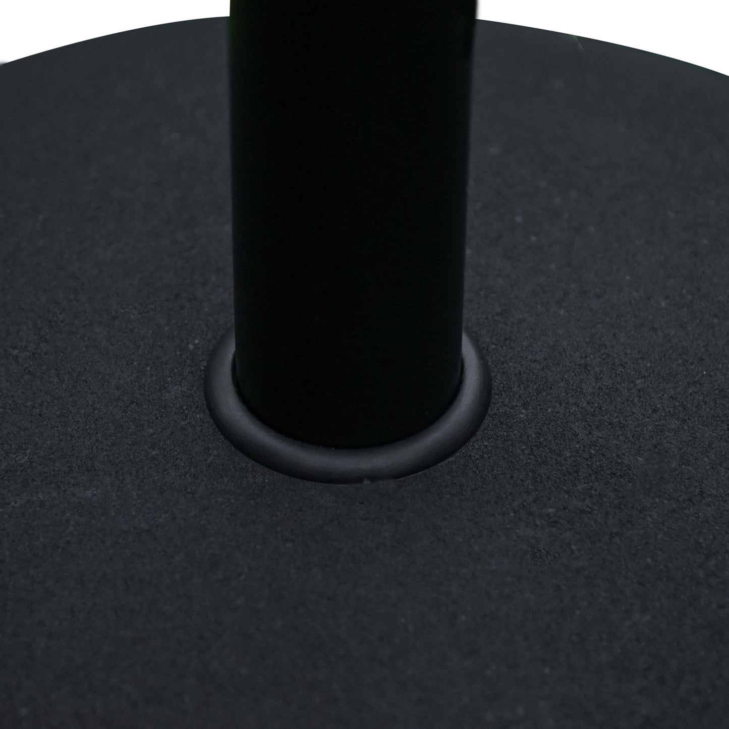 55 lbs Cement Round Umbrella Base Holder 20" Heavy Duty Parasol Stand for Patio, Outdoor, Backyard, Black