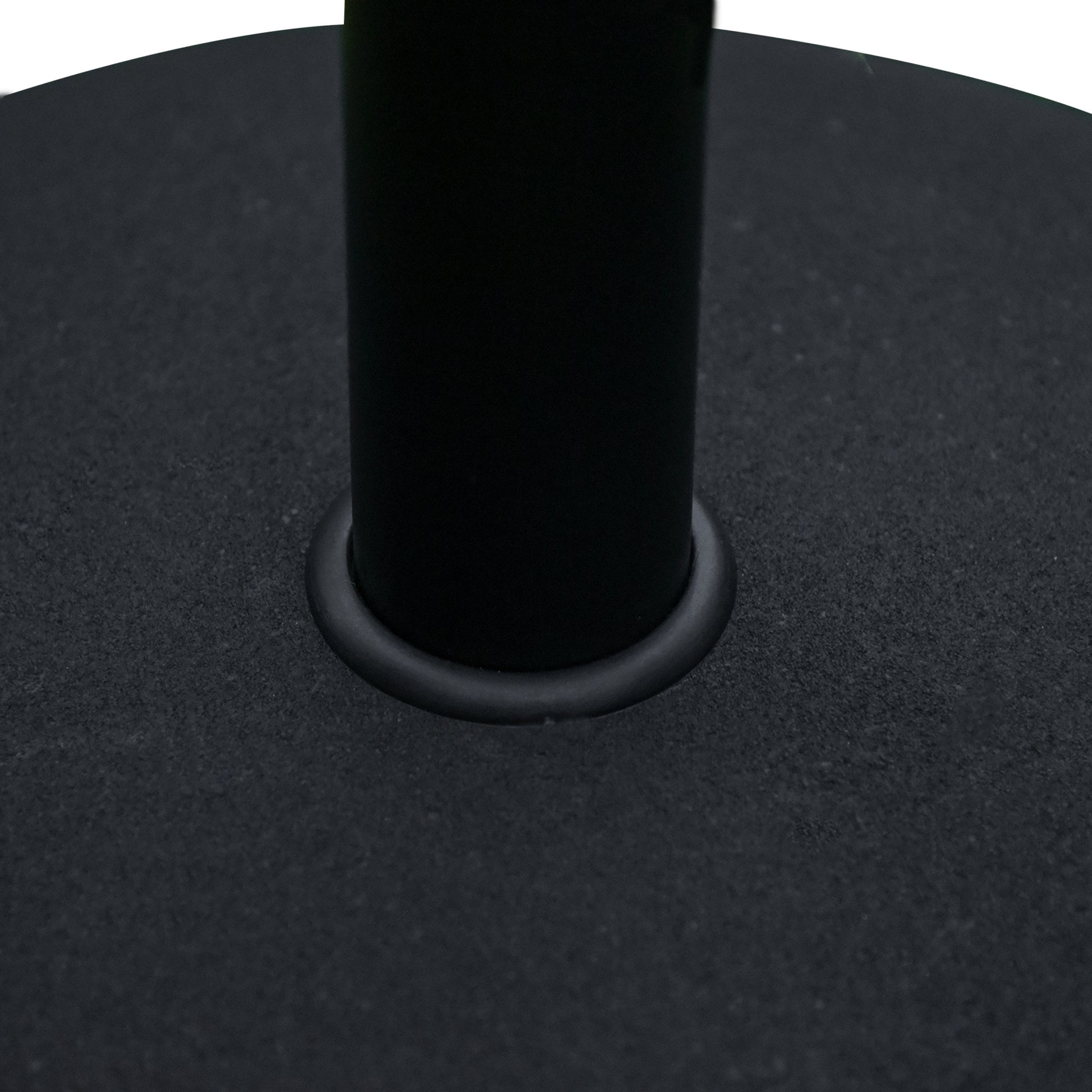 55 lbs Cement Round Umbrella Base Holder 20" Heavy Duty Parasol Stand for Patio, Outdoor, Backyard, Black