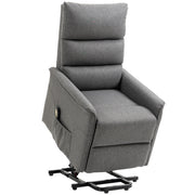 Lift Chair for Elderly, Power Chair Recliner with Remote Control, Side Pockets for Living Room, Dark Grey