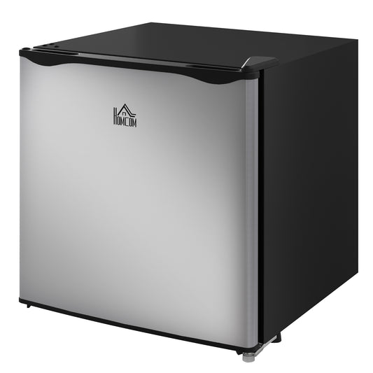 1.1 Cu. Ft. Mini Freezer, Compact Upright Freezer with Reversible Door, Removable Shelf, Adjustable Temperature, Silver