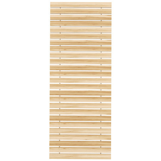 47" Wooden Garden Pathway, Outdoor Roll Out Straight Walkway, Garden Boardwalk for Wedding, Party, Natural Wood Finish