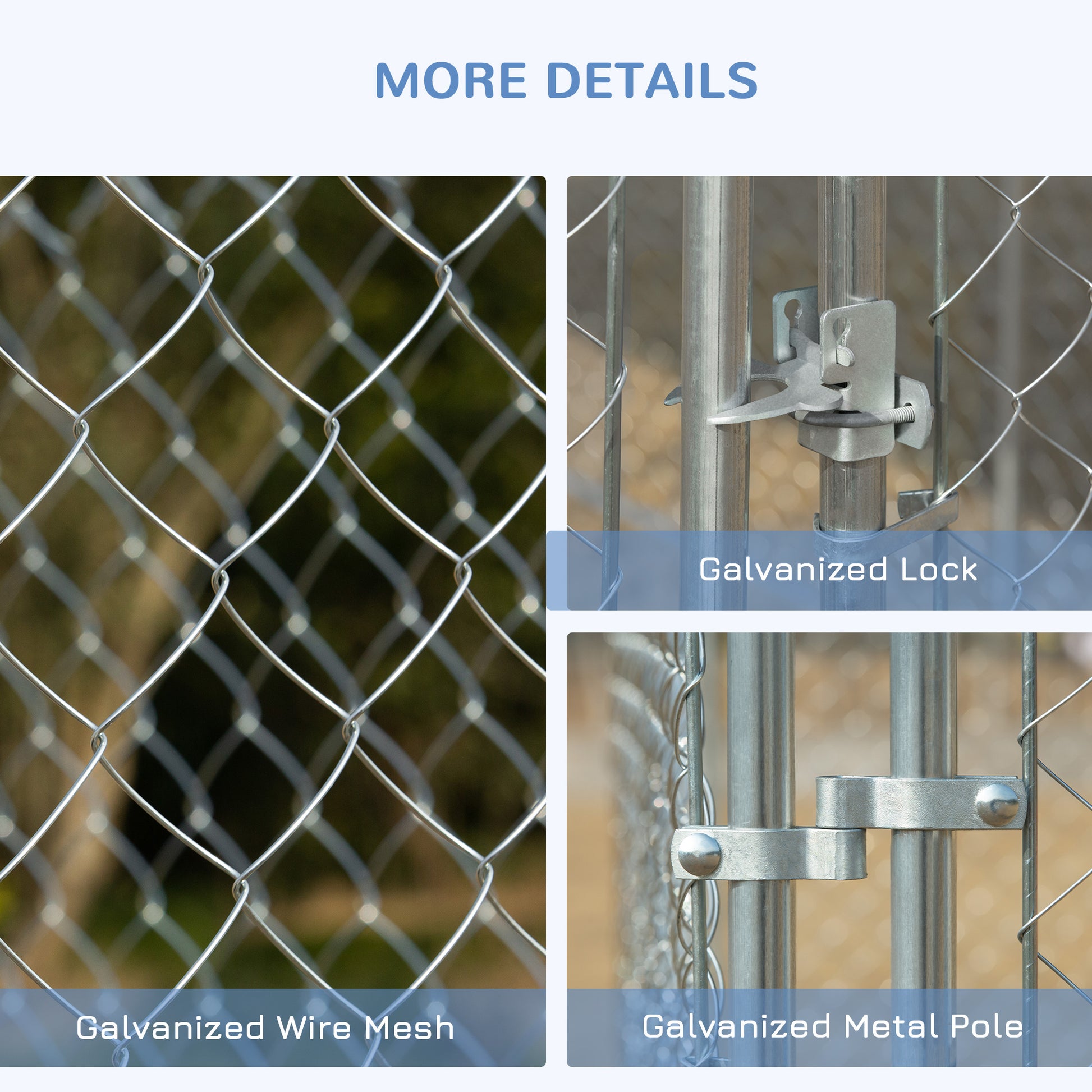 172.2 Sq. Ft. Dog Playpen Outdoor with Galvanized Steel Frame, for Small and Medium Dogs, 13' L x 13' W x 5.9' H