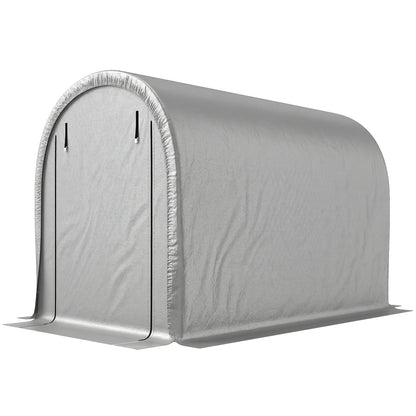 8' x 5' Portable Shed, Water-Resistant Bike Tent with Roll-up Zipper Door and Galvanized Metal Frame for Bike