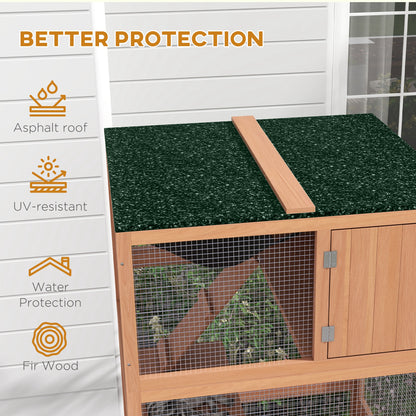 34" L Catio Outdoor Cat Enclosure on Wheels with Hammock Multiple Platforms Resting Condo Ramps, for 1-3 Cats, Orange