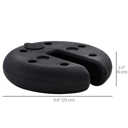 Set of 4 Party Tent Canopy Weight Plate Kit Gazebo Pop Up Tent Anchor Base Weights Canopy Shelter Leg Weights