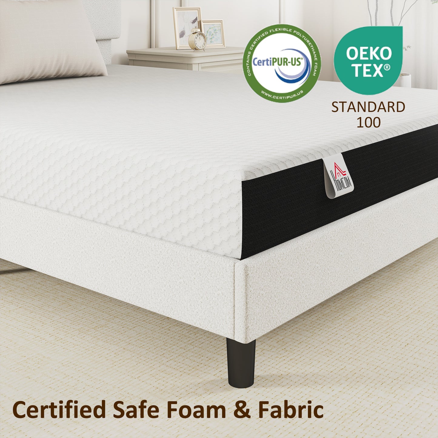 Queen Mattress 8 Inch Memory Foam Mattress in a Box, Pressure Relief & Lumbar Support, CertiPUR-US Certified Medium Firm