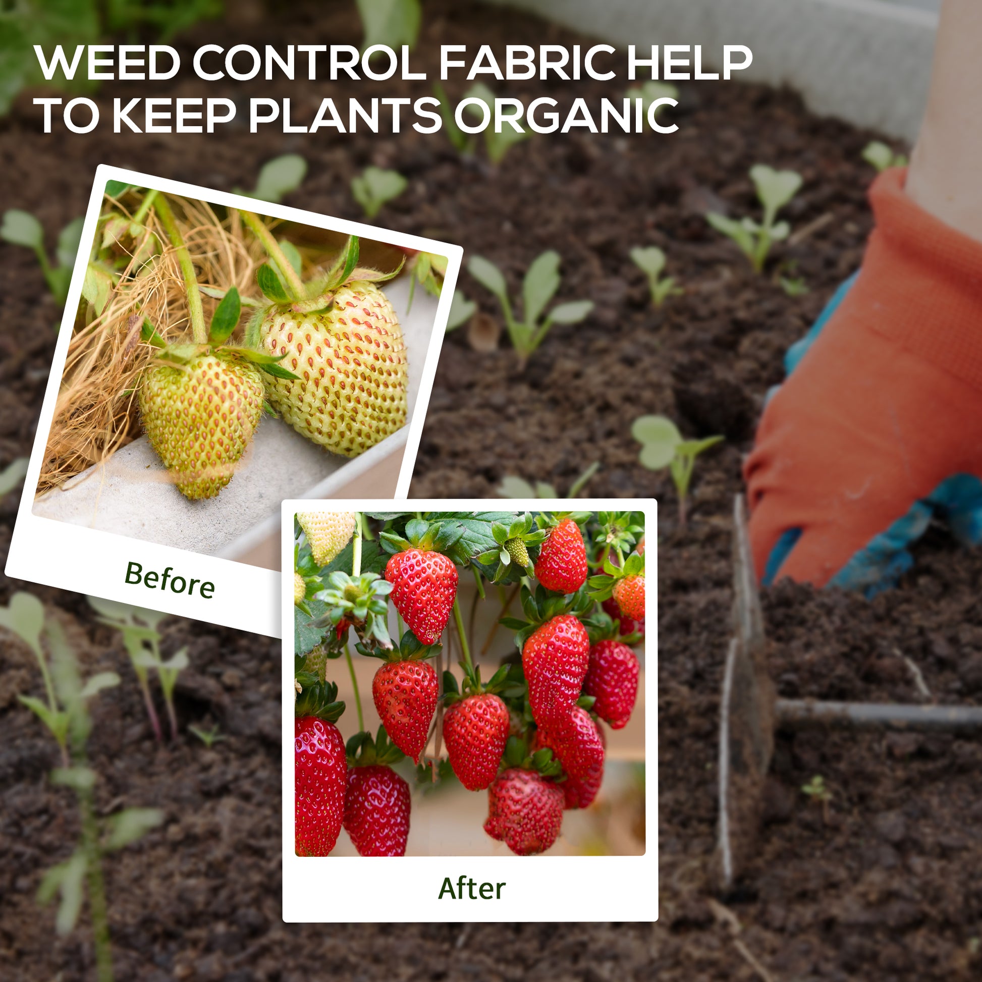 3ftx300ft Landscape Fabric, 4.6OZ Gardener Premium Weed Barrier Durable & Heavy-Duty Weed Block Gardening Mat, Easy Setup & Superior Weed Control Convenient Design