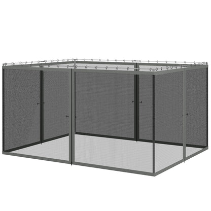 Replacement Mosquito Netting for Gazebo 10' x 13' Black Screen Walls for Canopy with Zippers
