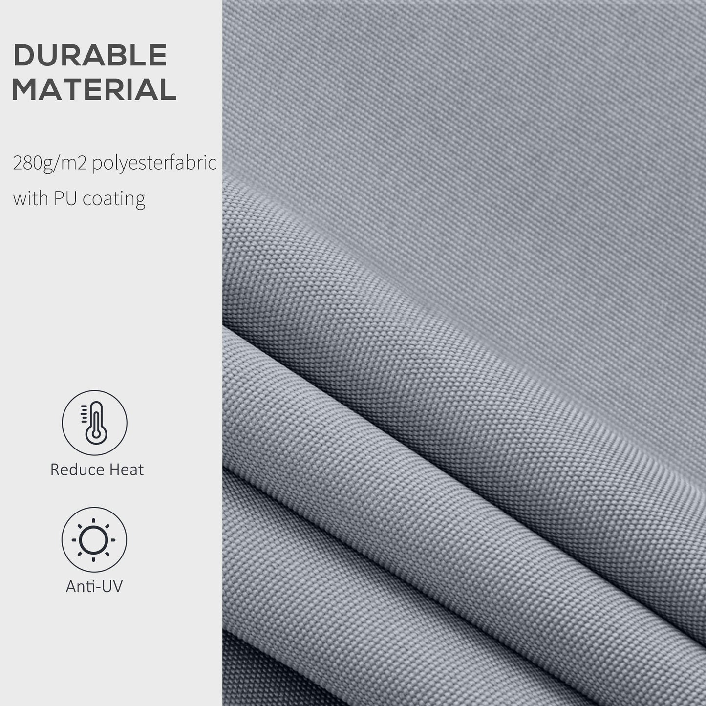 8' x 7' Retractable Awning, Patio Awnings, Sunshade Shelter with 280 g/m² UV & Water-Resistant Fabric and Aluminum Frame for Deck, Balcony, Yard, Grey
