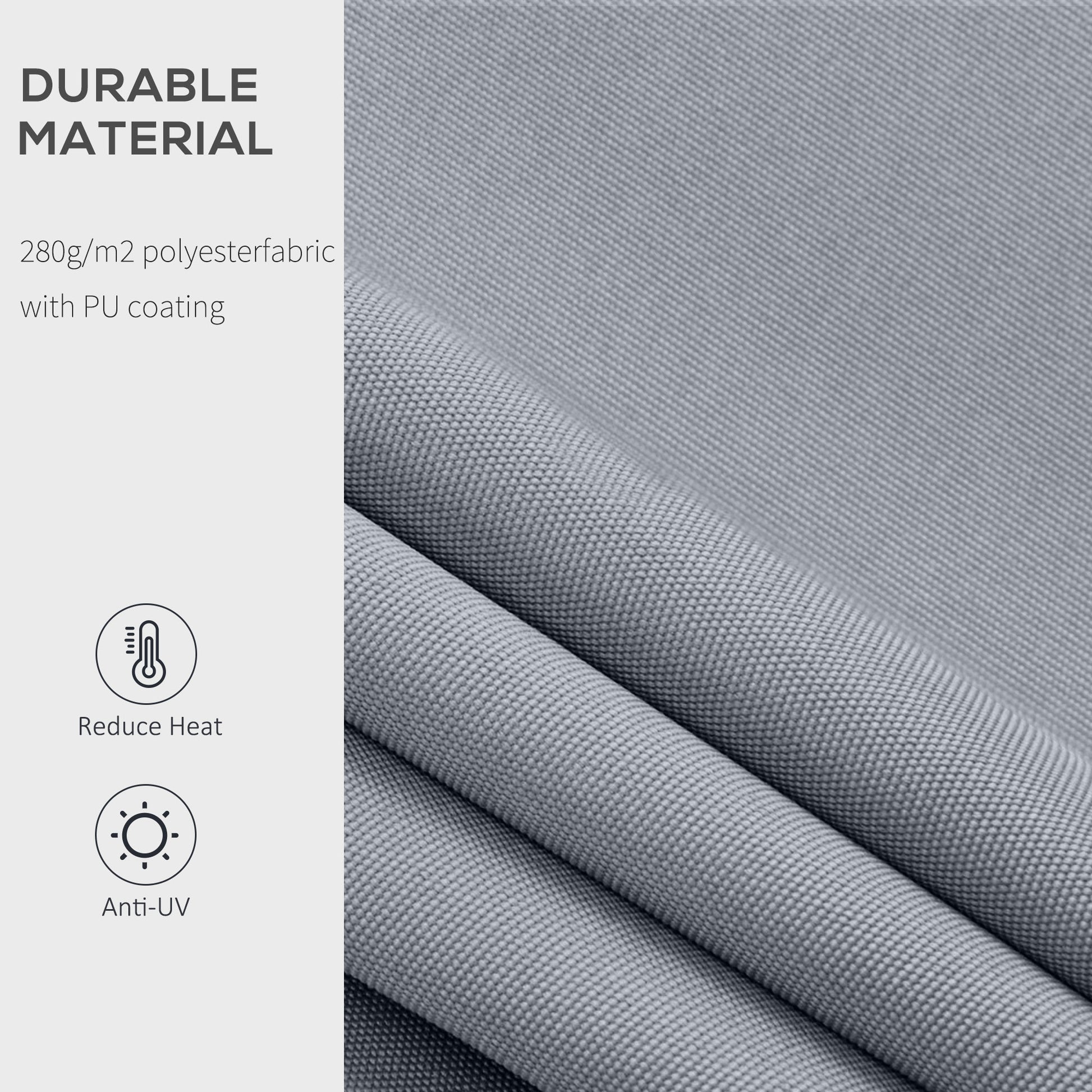 8' x 7' Retractable Awning, Patio Awnings, Sunshade Shelter with 280 g/m² UV & Water-Resistant Fabric and Aluminum Frame for Deck, Balcony, Yard, Grey