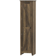 67" Farmhouse Kitchen Pantry Storage Cabinet with Barn Door, Kitchen Pantry Cabinet with Adjustable Shelves, Brown