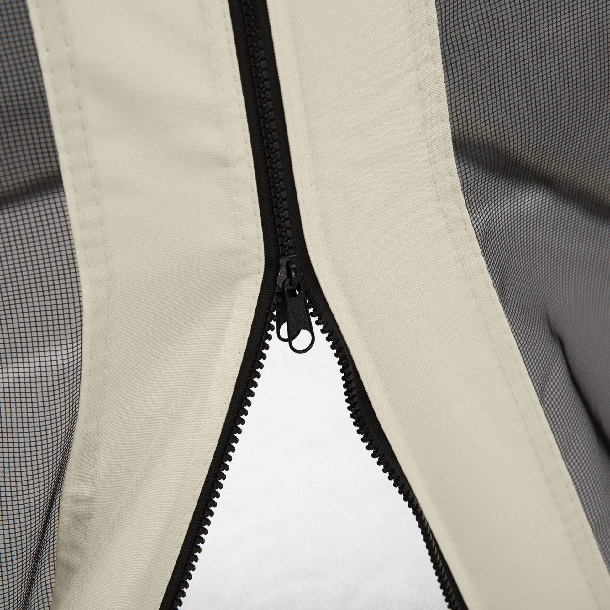 Replacement Mosquito Netting for Gazebo 13' x 13' Black Screen Walls for Canopy with Zippers for Parties and Outdoor Activities, Cream White