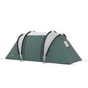 Camping Tent with 2 Bedrooms and Living Area, 3000mm Waterproof Family Tent, for Fishing Hiking Festival, Army Green