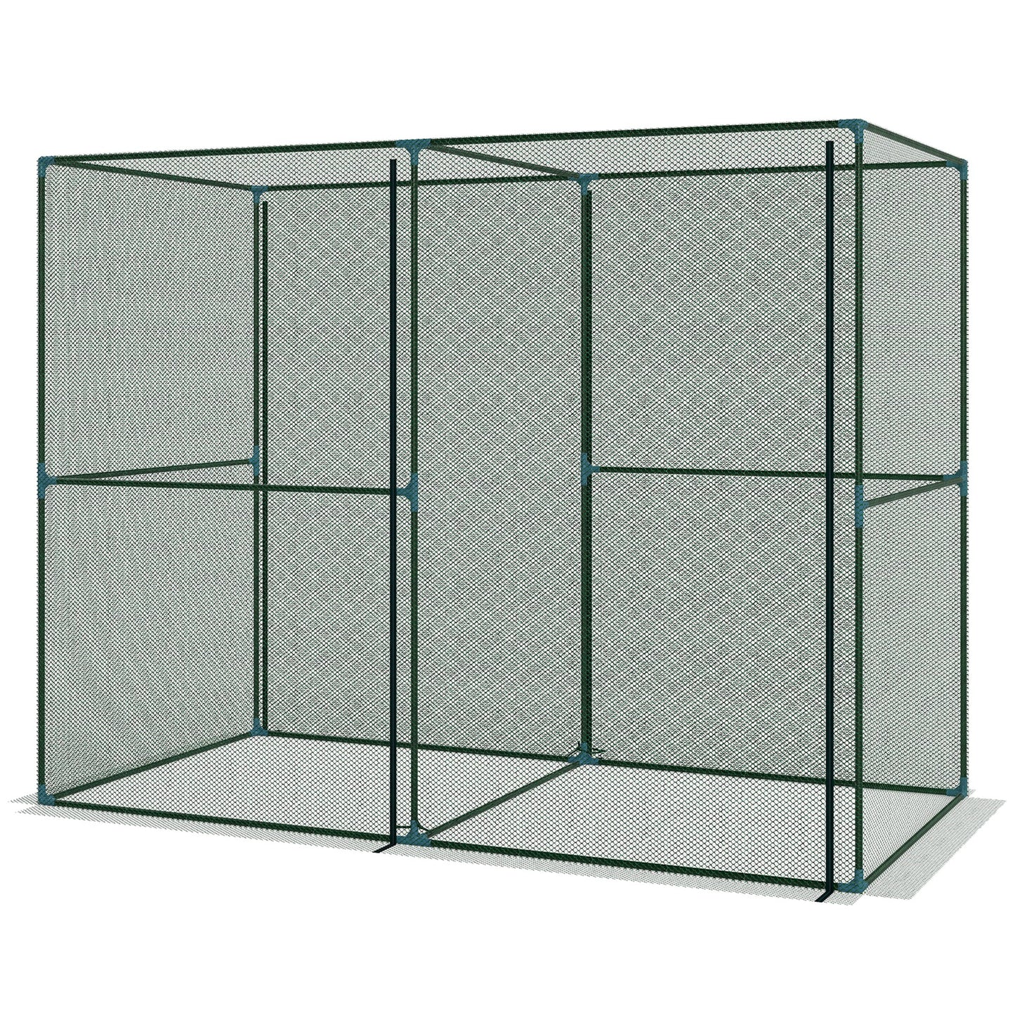 8' x 4' Crop Cage, Plant Protection Tent with Zippered Doors for Vegetable Garden, Backyard, Green