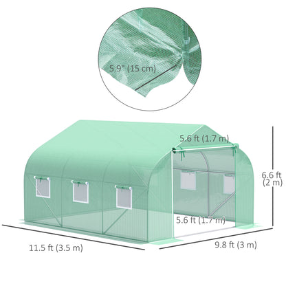Outdoor Greenhouse Walk-In Greenhouse Portable Greenhouse Canada Garden Plant Flower Seed Greenhouse W/ Premium Steel Frame