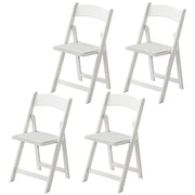 4 Pack Folding Chairs, Foldable Resin Chair with Padded Seat, Portable Indoor Outdoor Seat for Office Events Dining