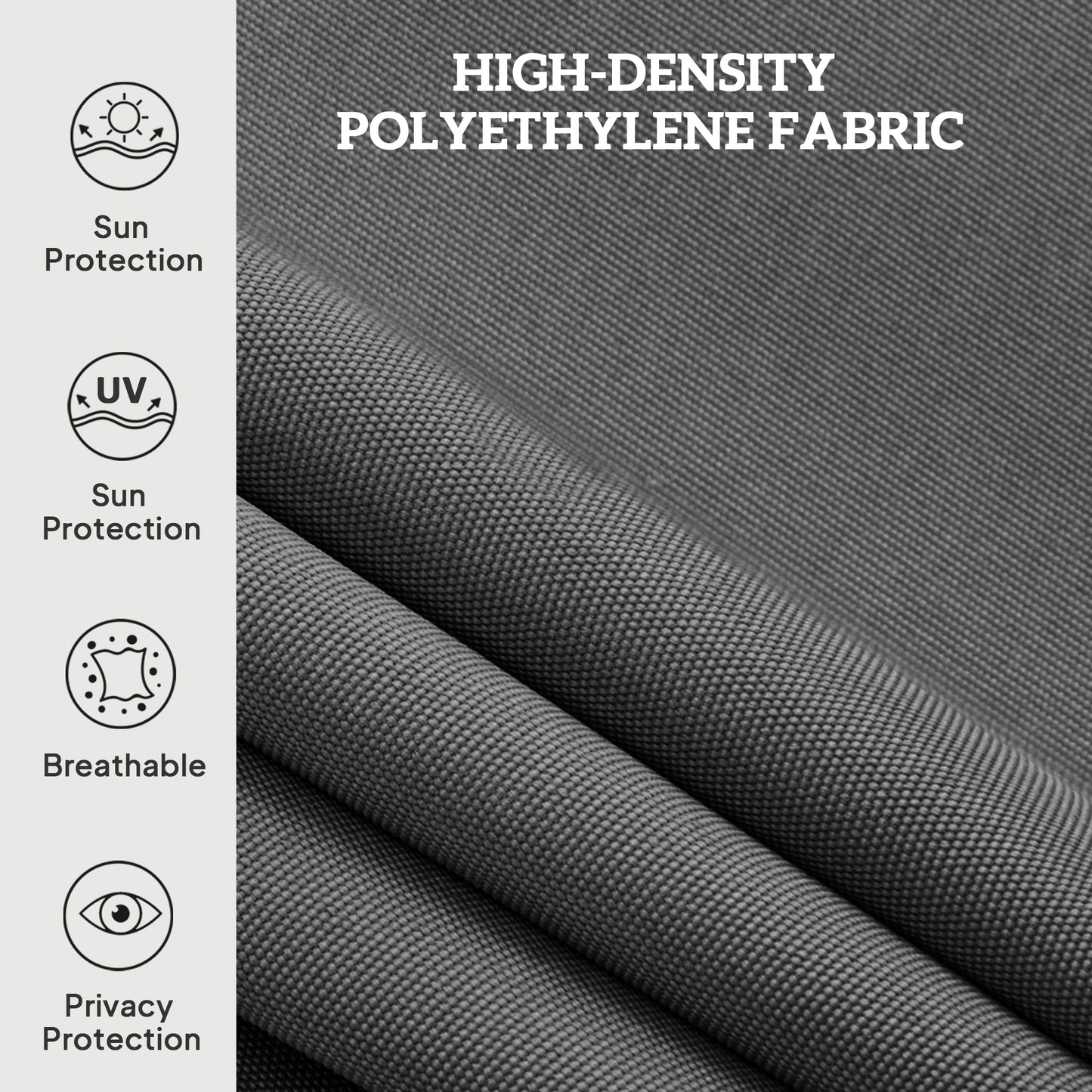 8' x 6' Patio Door Blinds, Outdoor Roller Shades, Cordless Roll Up Shade for Porch Gazebo, Dark Grey