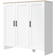 Modern Sideboard Cabinet with Adjustable Shelves, 3 Doors for Modern Kitchen & Dining Room, Ideal for Homeowners, White
