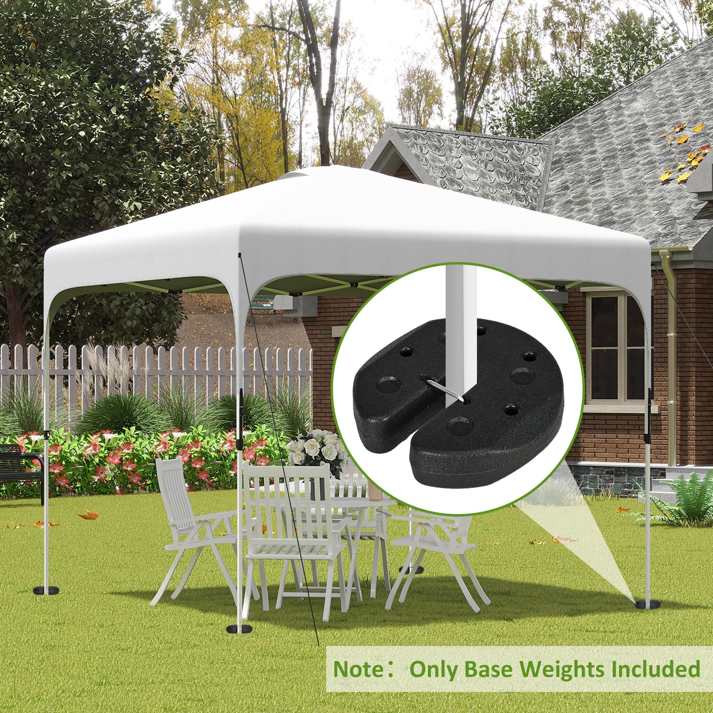 Tent Weights Set of 4, Total 26 LBS Weights for Canopy Gazebo Legs with Reinforced Pins and Carry Belt